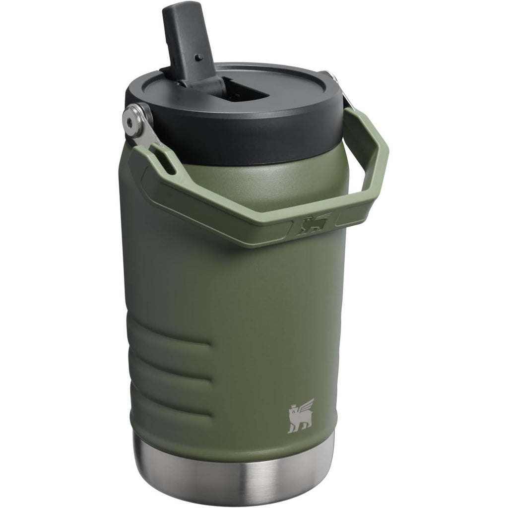 Stanley IceFlow 2.0 Flip Straw Kanne mit Griff 40 oz | Schraubverschluss und hochklappbarer Trinkhalm | Auslaufsicher für Reise und Sport | Isolierter Edelstahl | BPA-frei | Dried Pine