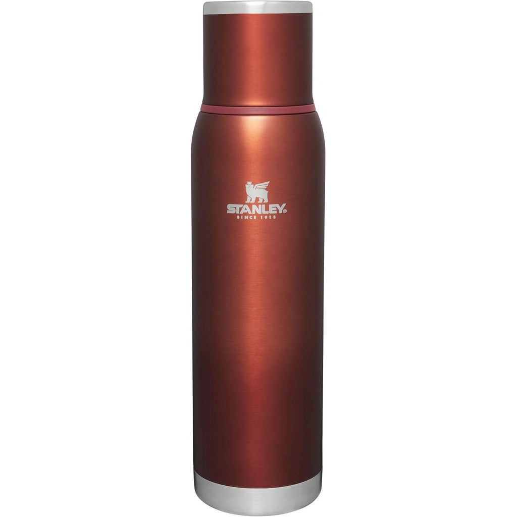 Stanley Adventure-To-Go Vakuumflasche 1,1 l | Weithals mit auslaufsicherem Tassendeckel | Hält Getränke heiß oder kalt | Kompakt für Reisen | Isolierte Edelstahl-Thermflasche | BPA-frei | Spring Green