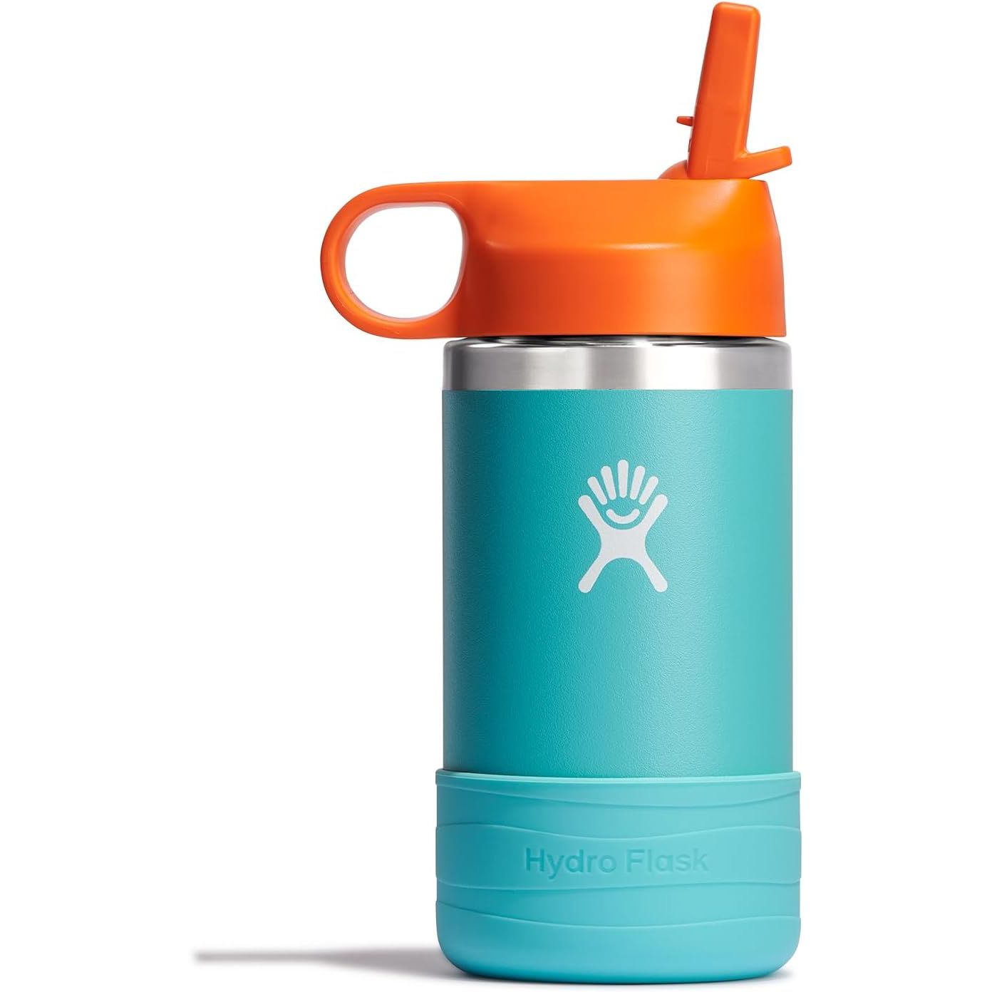 Hydro Flask Kinder-Trinkflasche für die Schule - Edelstahl und isoliert mit Strohhalmverschluss - 355 ml in Seaspray Blue