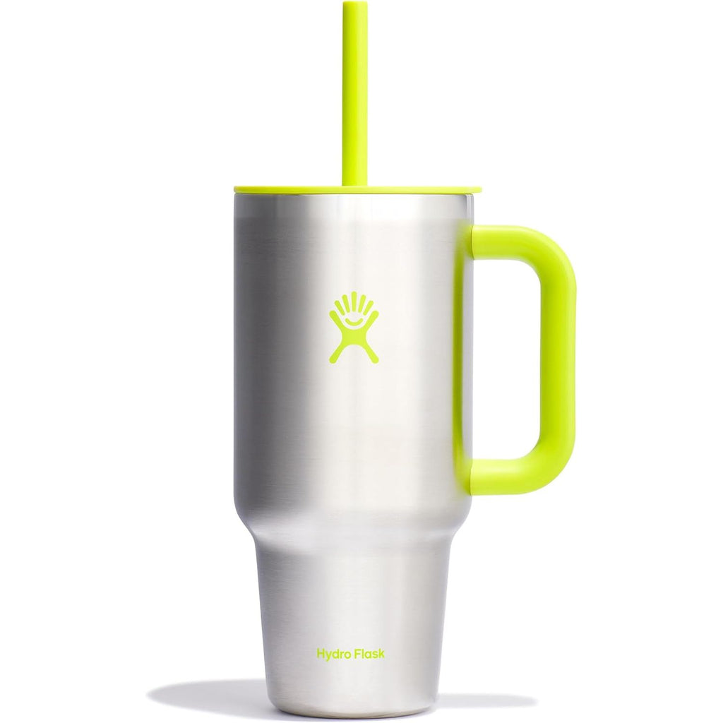 Hydro Flask Travel Tumbler mit Griff, Deckel und Trinkhalm – Isolierter Edelstahl, 40 Oz Trillium