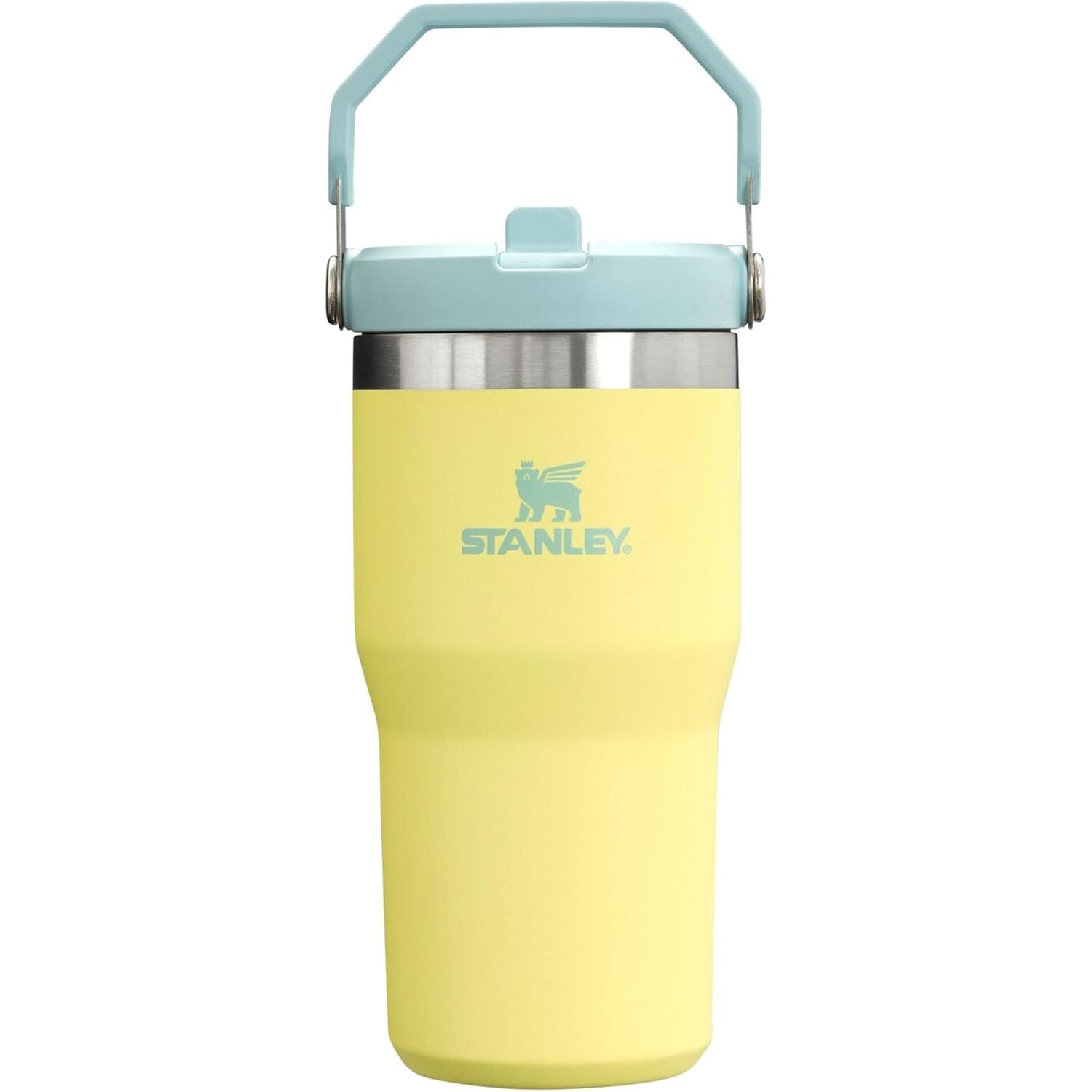 STANLEY IceFlow 2.0 Flip Straw Tumbler mit Griff 887 ml | Drehverschluss und Klappstrohhalm | Auslaufsichere Wasserflasche | Isolierter Edelstahl | BPA-frei | Rose Quarz 2.0