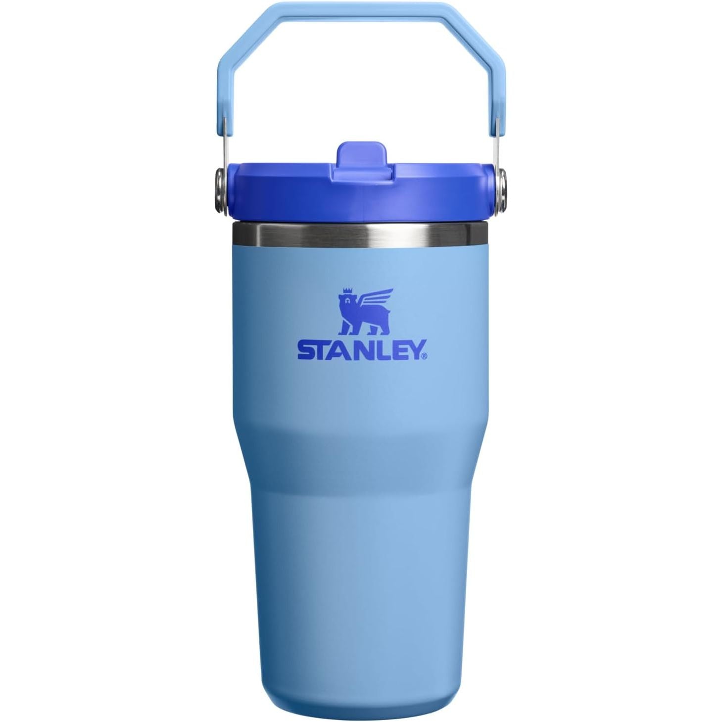 STANLEY IceFlow 2.0 Flip Straw Tumbler mit Griff 887 ml | Drehverschluss und Klappstrohhalm | Auslaufsichere Wasserflasche | Isolierter Edelstahl | BPA-frei | Rose Quarz 2.0