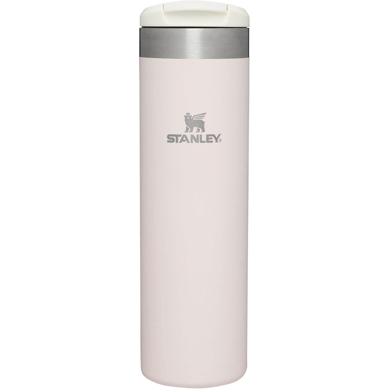 Stanley AeroLight Transit Flasche 0,6 L | Auslaufsicherer Deckel mit Trinkverschluss | Dichte Wasserflasche oder Reisebecher für Kaffee | Leichter, isolierter Edelstahl | BPA-frei | Rose Quarz