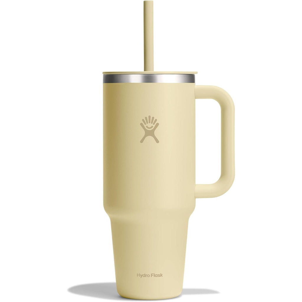 Hydro Flask Travel Tumbler mit Griff, Deckel und Trinkhalm – Isolierter Edelstahl, 40 Oz Trillium