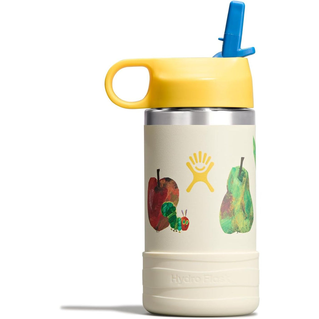Hydro Flask Kinder-Trinkflasche für die Schule - Edelstahl und isoliert mit Strohhalmverschluss - 355 ml in Seaspray Blue