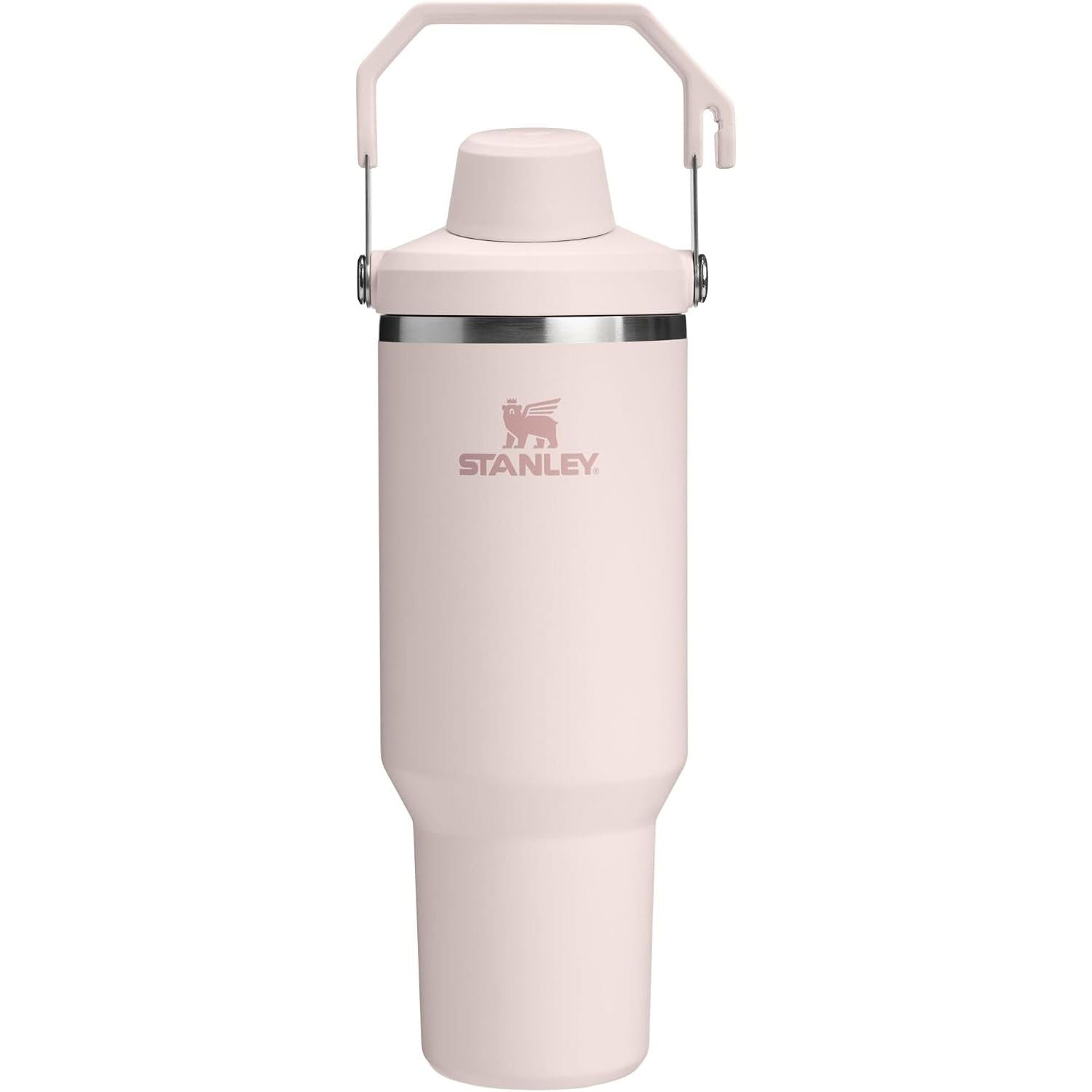 Stanley IceFlow 2.0 Fast Flow Becher mit Griff 887 ml | Angeschrägter Ausgießerdeckel zum Drehen | Auslaufsichere Trinkflasche | Isolierter Edelstahl | BPA-frei | Frost