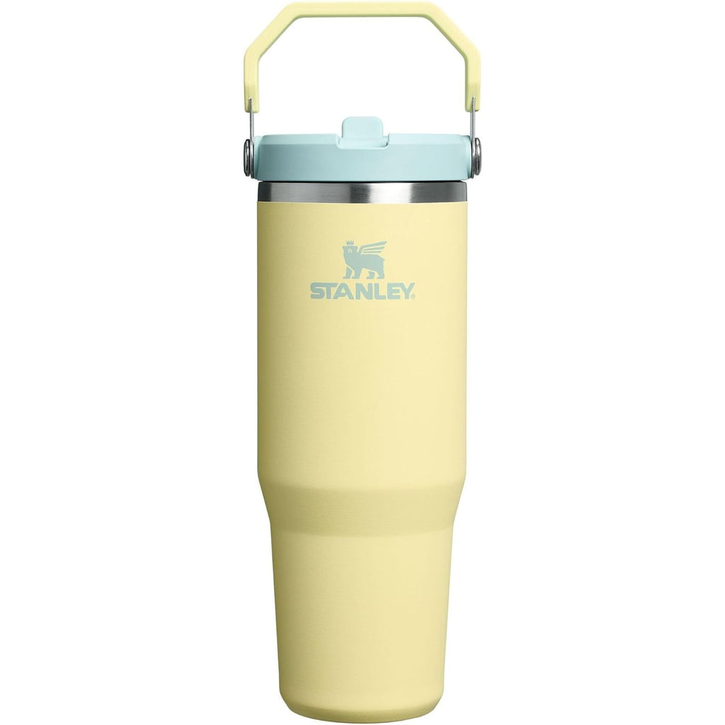 STANLEY IceFlow 2.0 Flip Straw Tumbler mit Griff 887 ml | Drehverschluss und Klappstrohhalm | Auslaufsichere Wasserflasche | Isolierter Edelstahl | BPA-frei | Rose Quarz 2.0