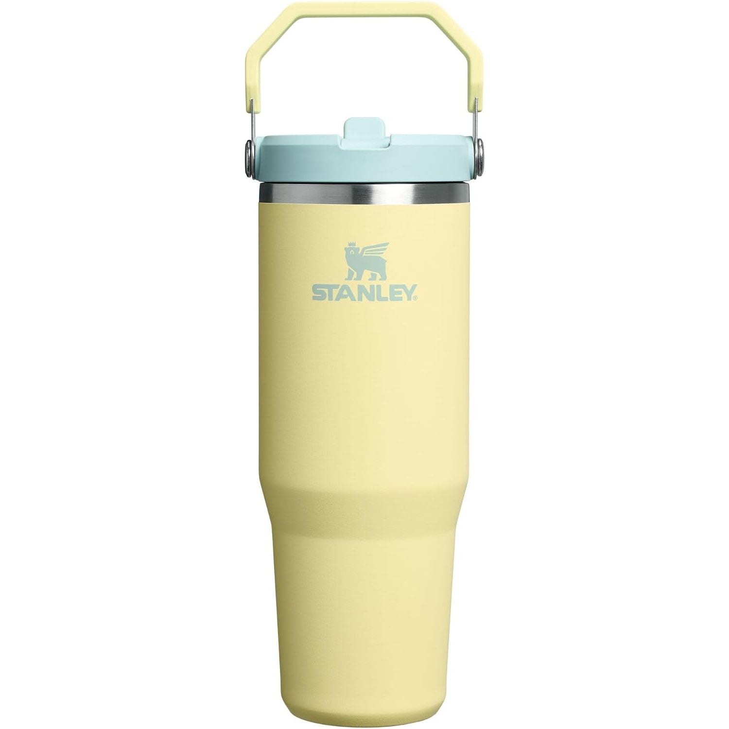 STANLEY IceFlow 2.0 Flip Straw Tumbler mit Griff 887 ml | Drehverschluss und Klappstrohhalm | Auslaufsichere Wasserflasche | Isolierter Edelstahl | BPA-frei | Rose Quarz 2.0