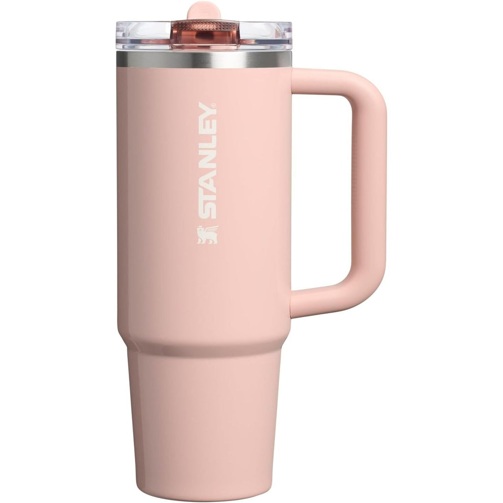 STANLEY Quencher ProTour Flip Straw Tumbler mit auslaufsicherem Deckel 1,2 Liter | Integrierter Strohhalm und Griff | Passt in Becherhalter für Reisen | Isolierter Edelstahlbecher | BPA-frei | Rosenquarz