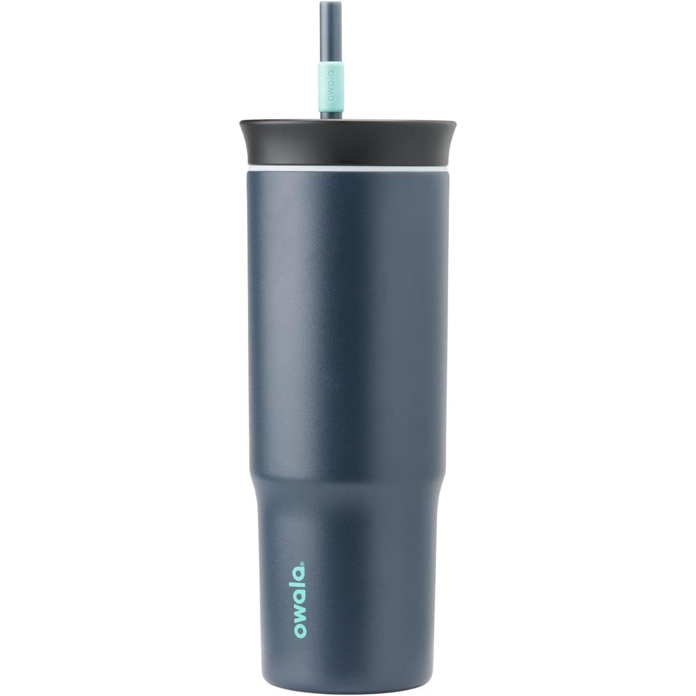 Owala FreeSip Tumbler Isolierte Edelstahl-Trinkflasche mit integriertem Strohhalm und seitlichem Griff, für Reisen, Arbeit, Schule und Sport, 40oz, BPA-frei, auslaufsicher, Angel Food Cake
