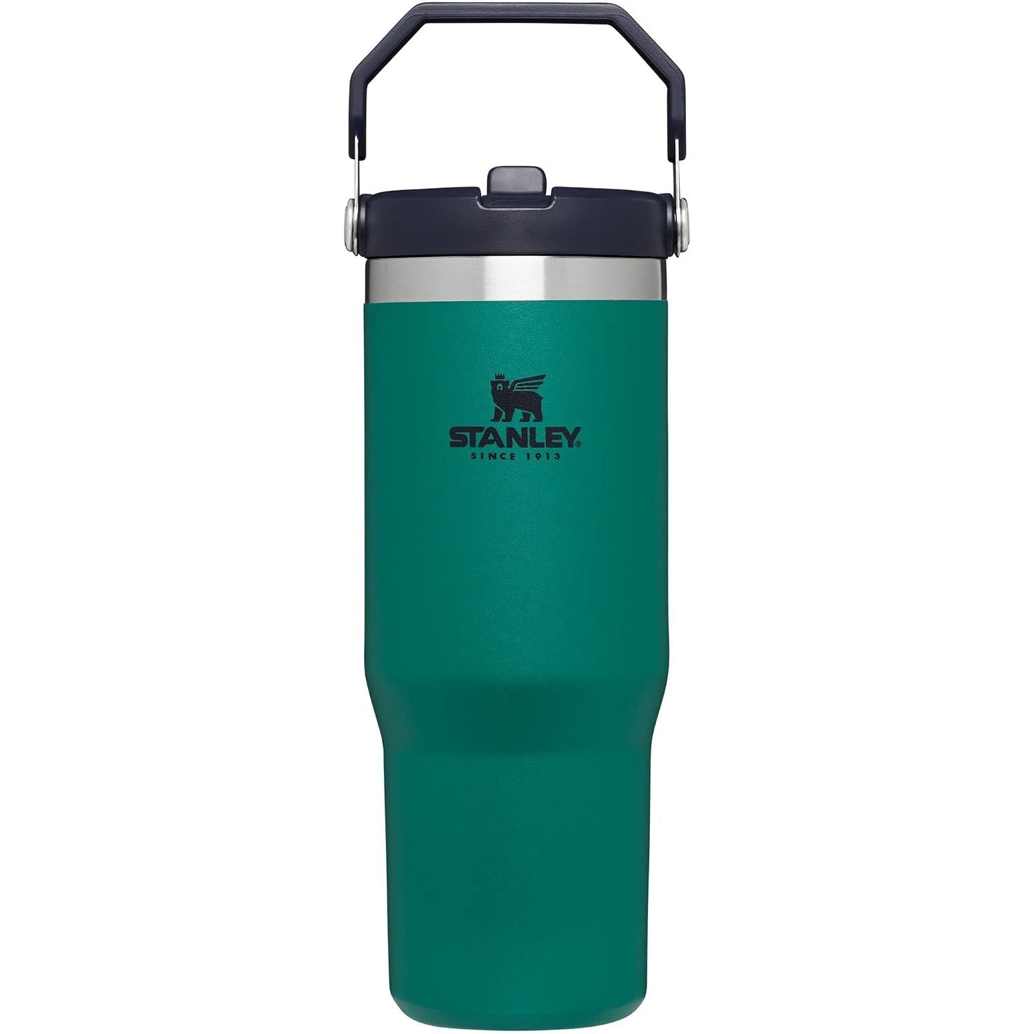 STANLEY IceFlow 2.0 Flip Straw Tumbler mit Griff 887 ml | Drehverschluss und Klappstrohhalm | Auslaufsichere Wasserflasche | Isolierter Edelstahl | BPA-frei | Rose Quarz 2.0