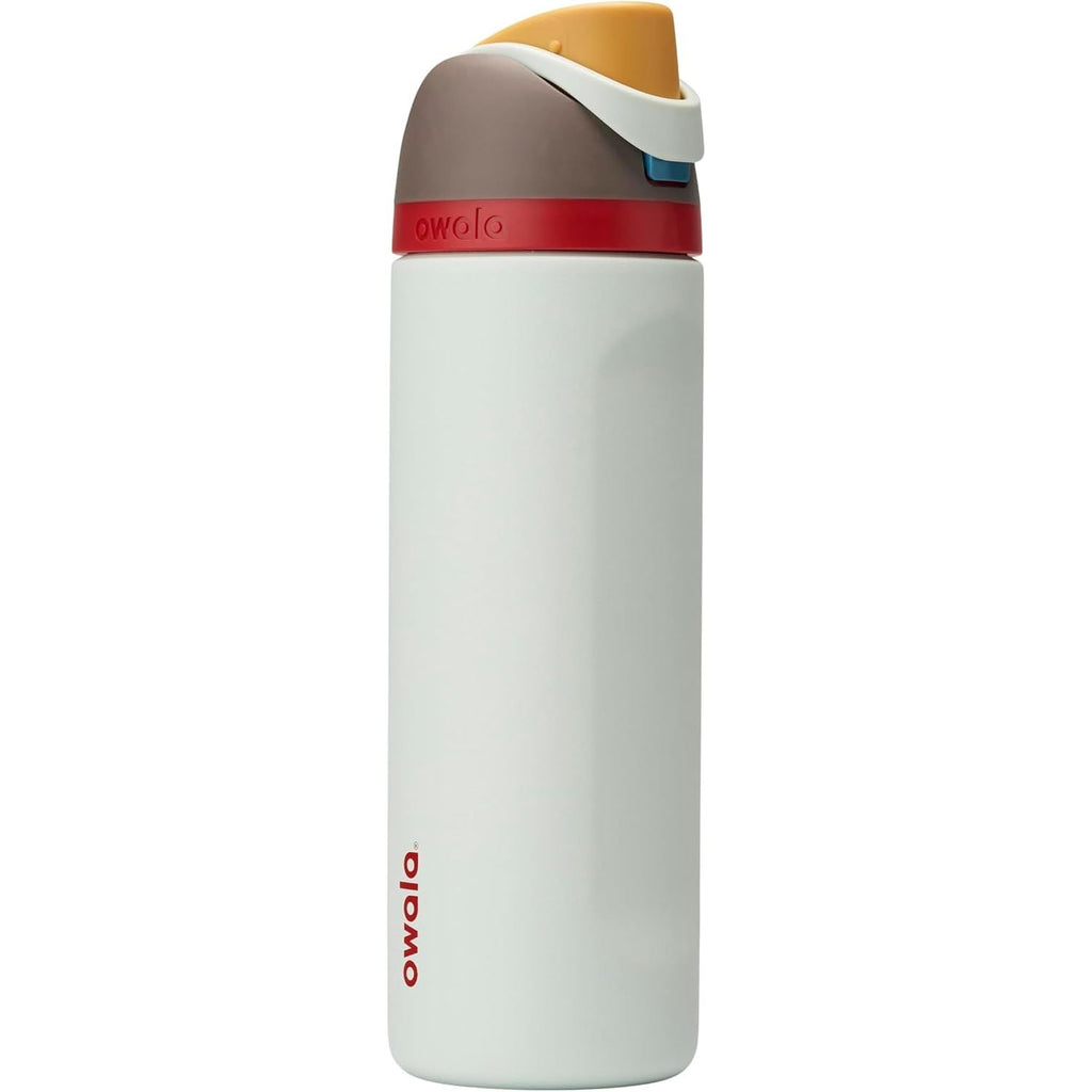 Owala FreeSip Isolierte Edelstahl-Wasserflasche mit Strohhalm für Sport und Reise, BPA-frei, 950 ml, Foggy Tide
