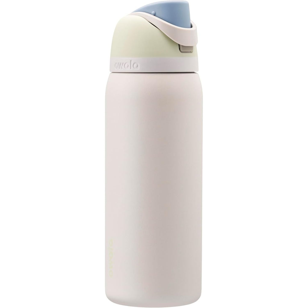 Owala FreeSip Isolierte Edelstahl-Wasserflasche mit Strohhalm für Sport und Reise, BPA-frei, 950 ml, Foggy Tide