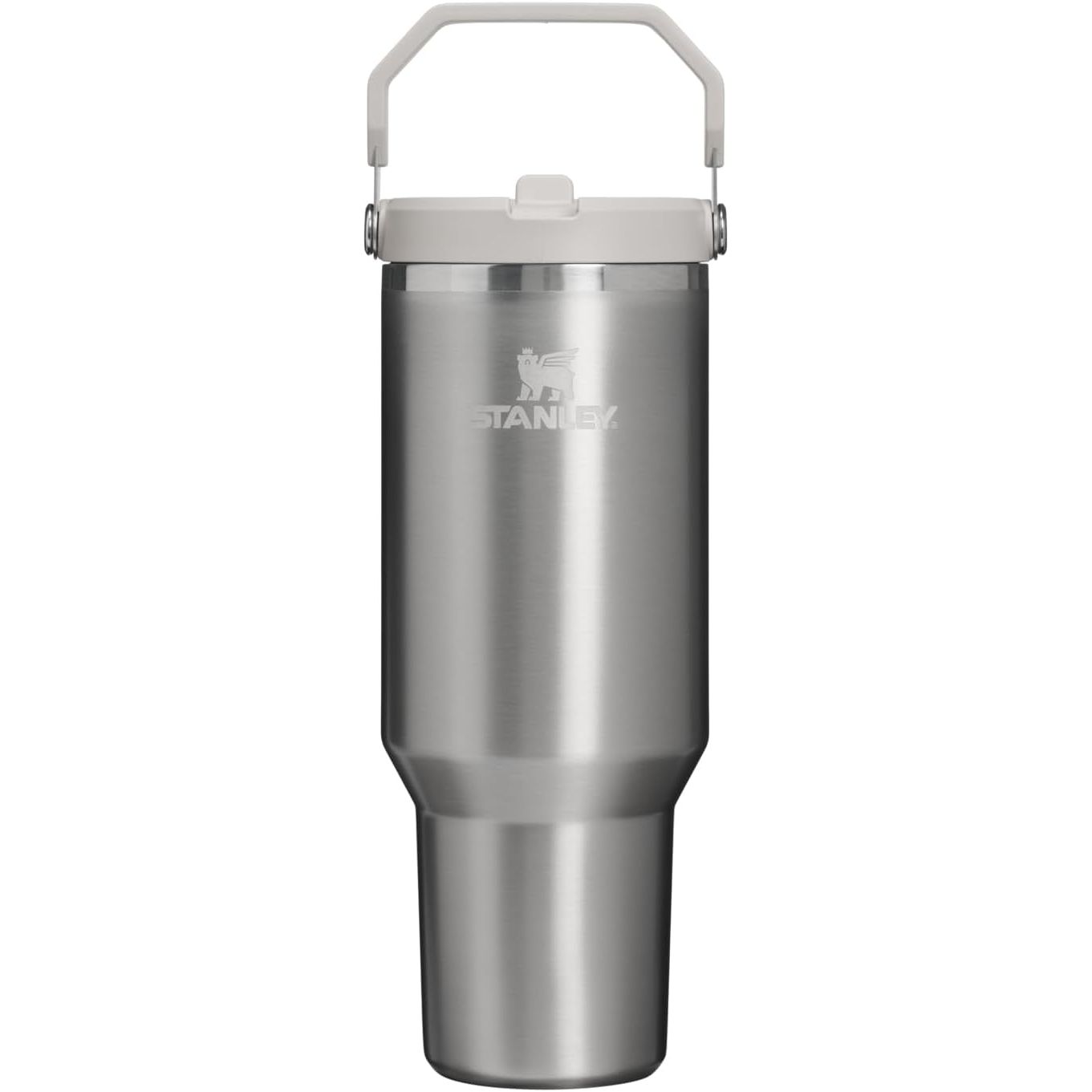 STANLEY IceFlow 2.0 Flip Straw Tumbler mit Griff 887 ml | Drehverschluss und Klappstrohhalm | Auslaufsichere Wasserflasche | Isolierter Edelstahl | BPA-frei | Rose Quarz 2.0