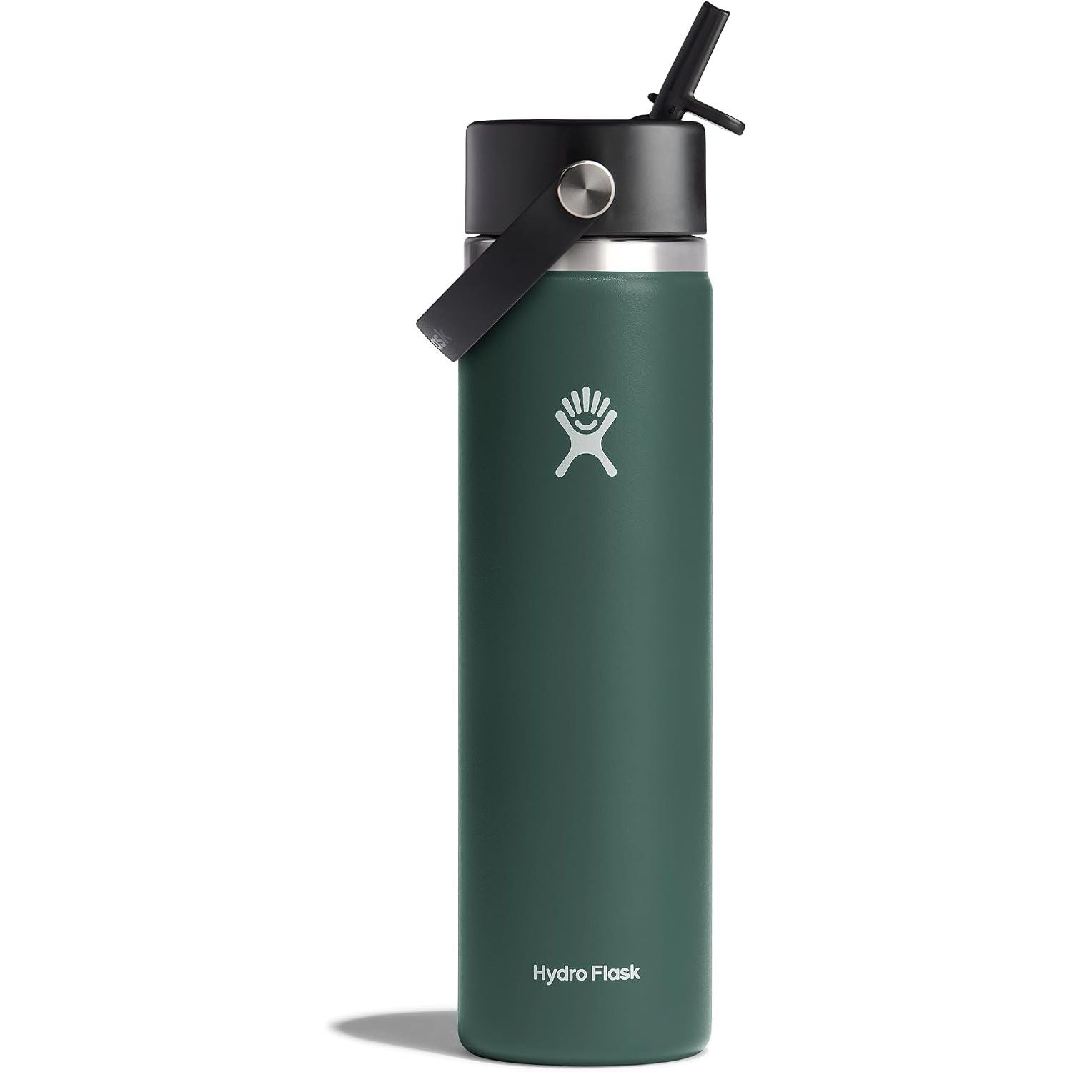 Hydro Flask Trinkflasche - Isolierter Edelstahl - Breiter Strohhalmdeckel, auslaufsicher, tropffrei in 32 Oz Fossil Brown