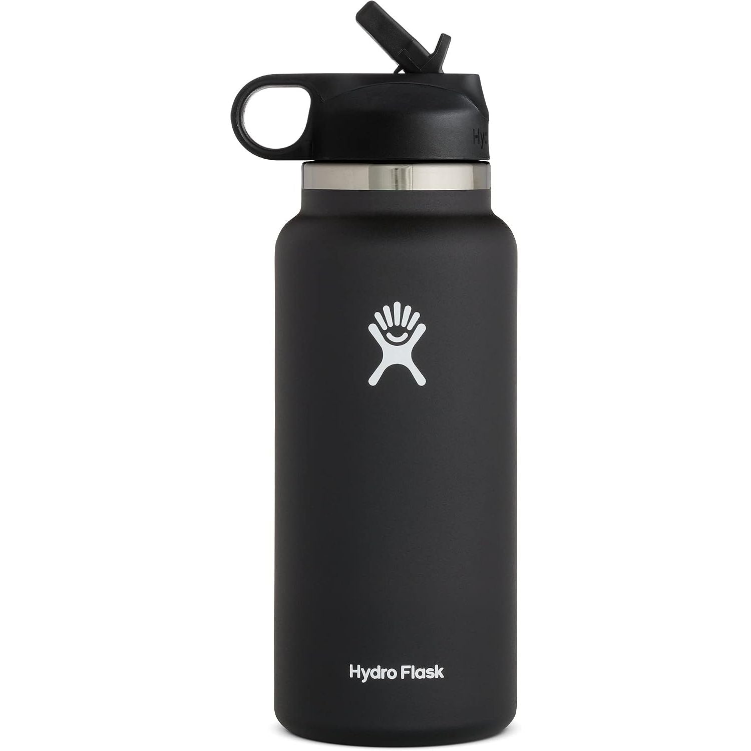 Hydro Flask Trinkflasche - Isolierter Edelstahl - Breiter Strohhalmdeckel, auslaufsicher, tropffrei in 32 Oz Fossil Brown