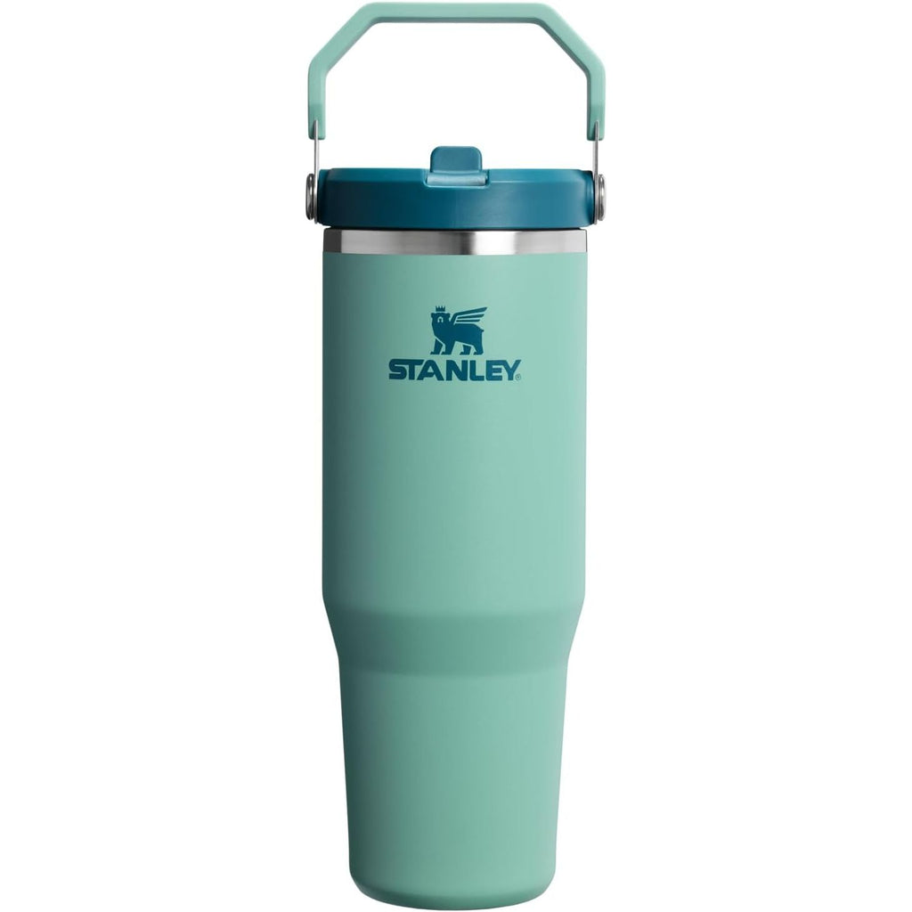 STANLEY IceFlow 2.0 Flip Straw Tumbler mit Griff 887 ml | Drehverschluss und Klappstrohhalm | Auslaufsichere Wasserflasche | Isolierter Edelstahl | BPA-frei | Rose Quarz 2.0