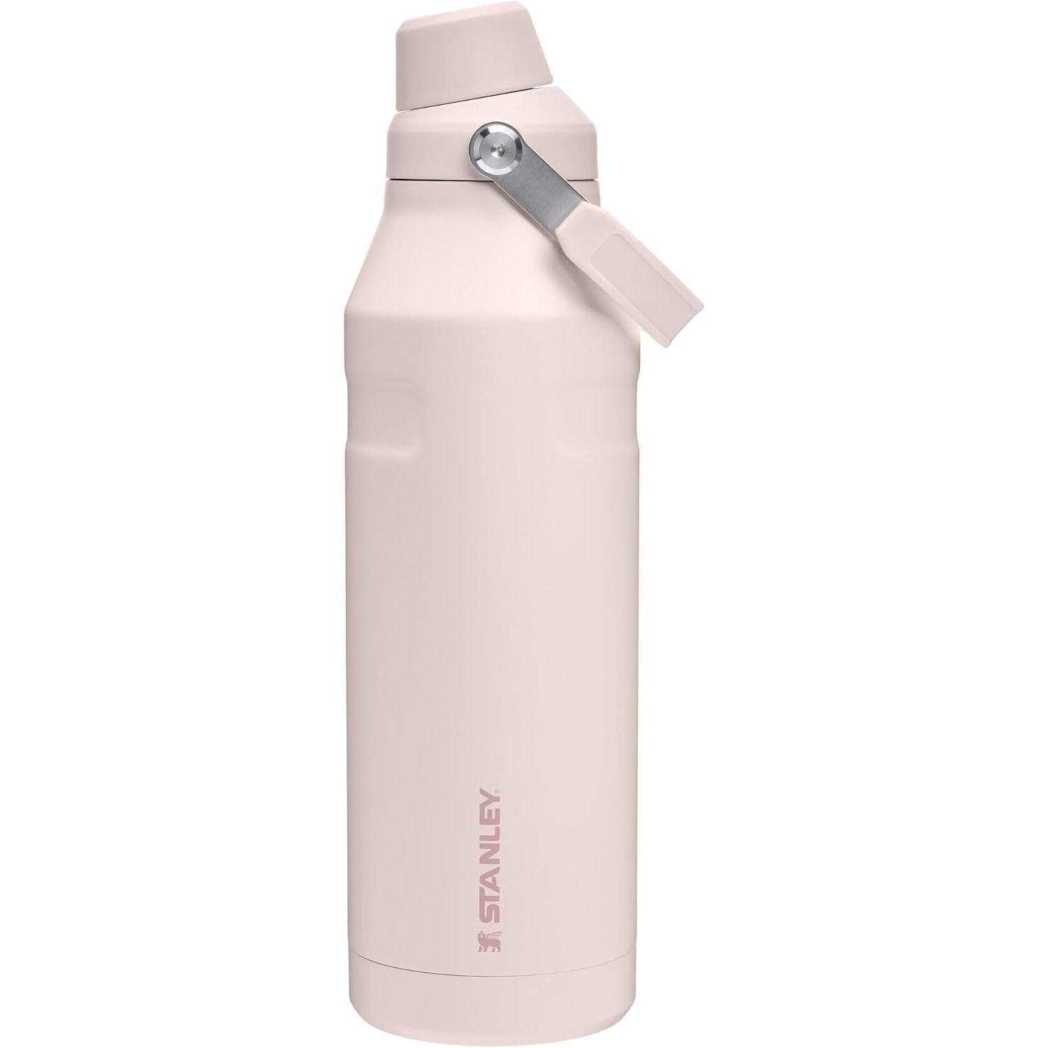 Stanley IceFlow Fast Flow Wasserflasche 709 ml | Abgewinkelter Ausgießerdeckel | Leicht und auslaufsicher für Reisen und Sport | Isolierter Edelstahl | BPA-frei | Rosenquarz