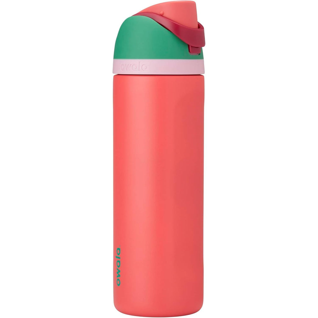 Owala FreeSip Isolierte Edelstahl-Wasserflasche mit Strohhalm für Sport und Reise, BPA-frei, 950 ml, Foggy Tide