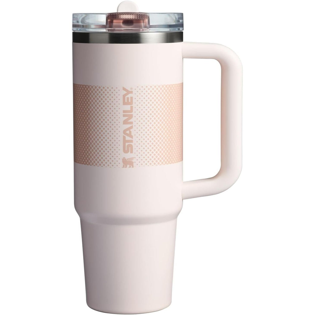 STANLEY Quencher ProTour Flip Straw Tumbler mit auslaufsicherem Deckel 1,2 Liter | Integrierter Strohhalm und Griff | Passt in Becherhalter für Reisen | Isolierter Edelstahlbecher | BPA-frei | Rosenquarz