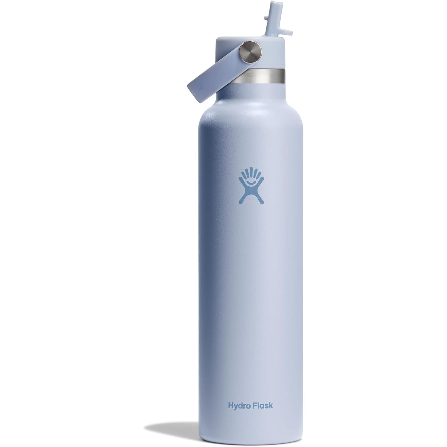 Hydro Flask Wasserflasche – isolierter Edelstahl – Strohhalmverschluss, auslaufsicher, tropfsicher in 24 Oz Capri Blue