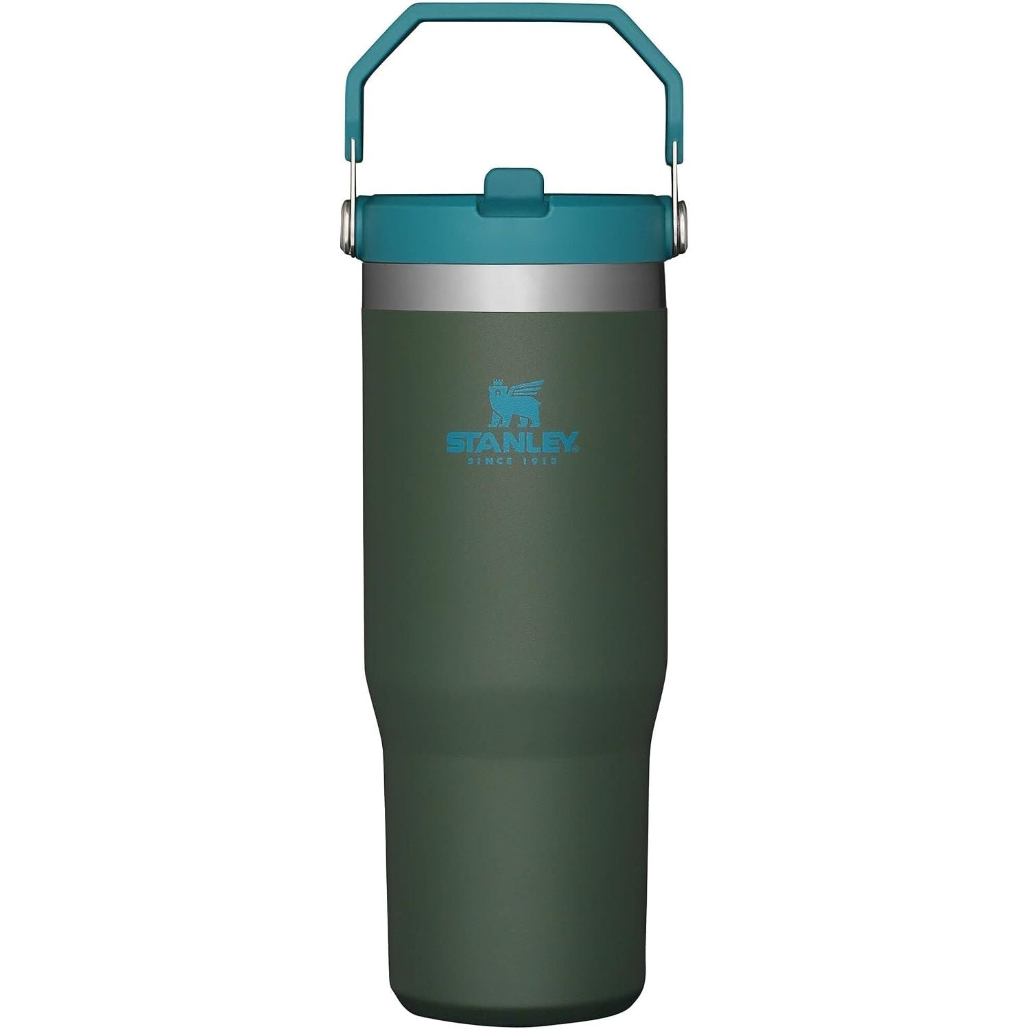 STANLEY IceFlow 2.0 Flip Straw Tumbler mit Griff 887 ml | Drehverschluss und Klappstrohhalm | Auslaufsichere Wasserflasche | Isolierter Edelstahl | BPA-frei | Rose Quarz 2.0