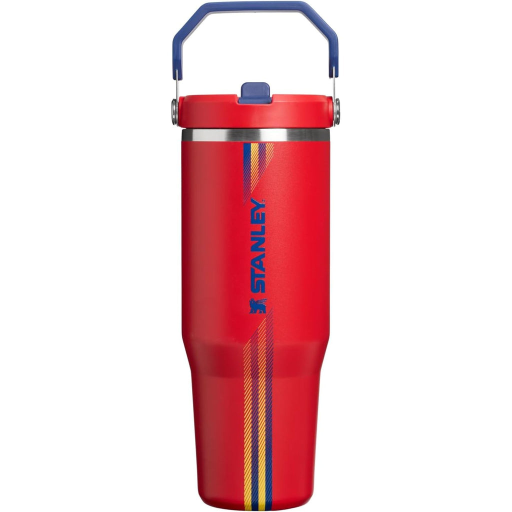 STANLEY IceFlow 2.0 Flip Straw Tumbler mit Griff 887 ml | Drehverschluss und Klappstrohhalm | Auslaufsichere Wasserflasche | Isolierter Edelstahl | BPA-frei | Rose Quarz 2.0