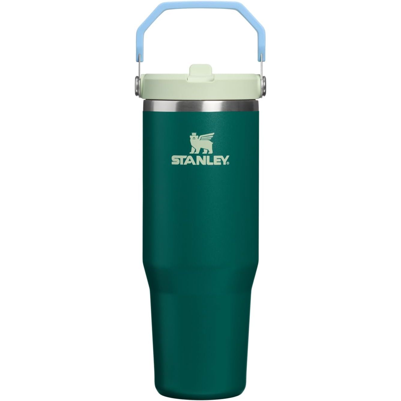 STANLEY IceFlow 2.0 Flip Straw Tumbler mit Griff 887 ml | Drehverschluss und Klappstrohhalm | Auslaufsichere Wasserflasche | Isolierter Edelstahl | BPA-frei | Rose Quarz 2.0