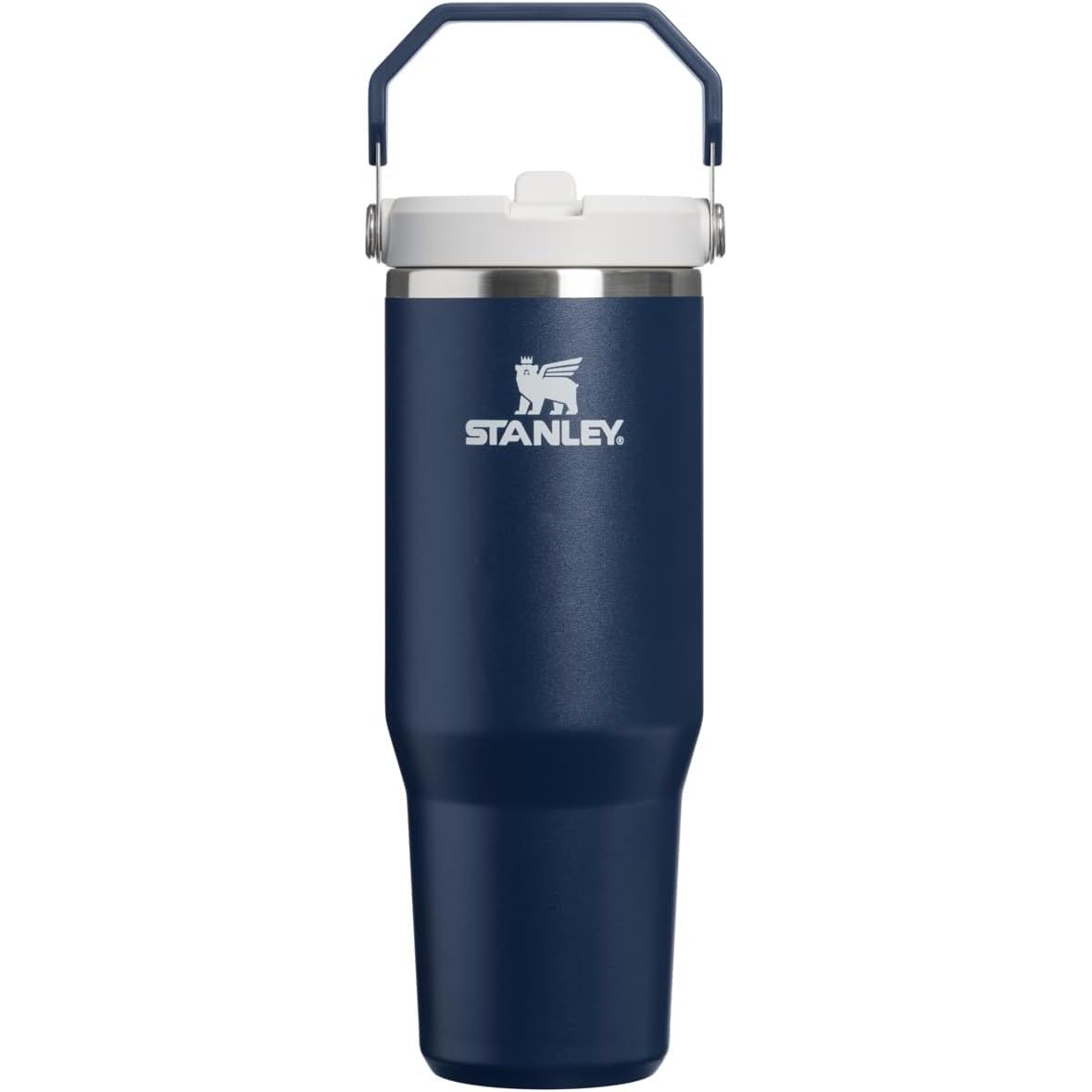 STANLEY IceFlow 2.0 Flip Straw Tumbler mit Griff 887 ml | Drehverschluss und Klappstrohhalm | Auslaufsichere Wasserflasche | Isolierter Edelstahl | BPA-frei | Rose Quarz 2.0