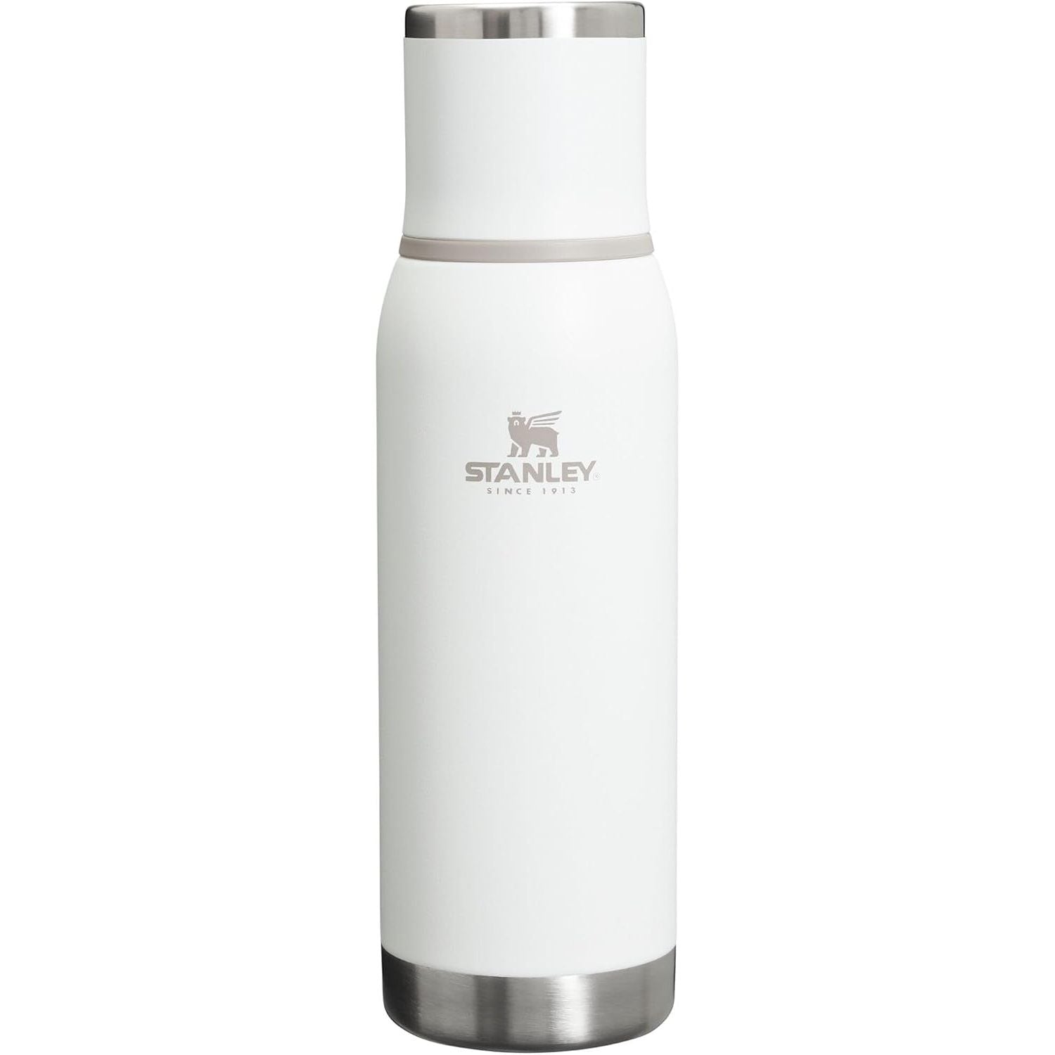 Stanley Adventure-To-Go Vakuumflasche 1,1 l | Weithals mit auslaufsicherem Tassendeckel | Hält Getränke heiß oder kalt | Kompakt für Reisen | Isolierte Edelstahl-Thermflasche | BPA-frei | Spring Green