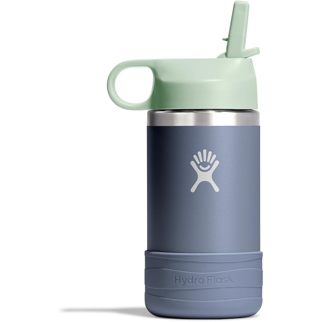 Hydro Flask Kinder-Trinkflasche für die Schule - Edelstahl und isoliert mit Strohhalmverschluss - 355 ml in Seaspray Blue