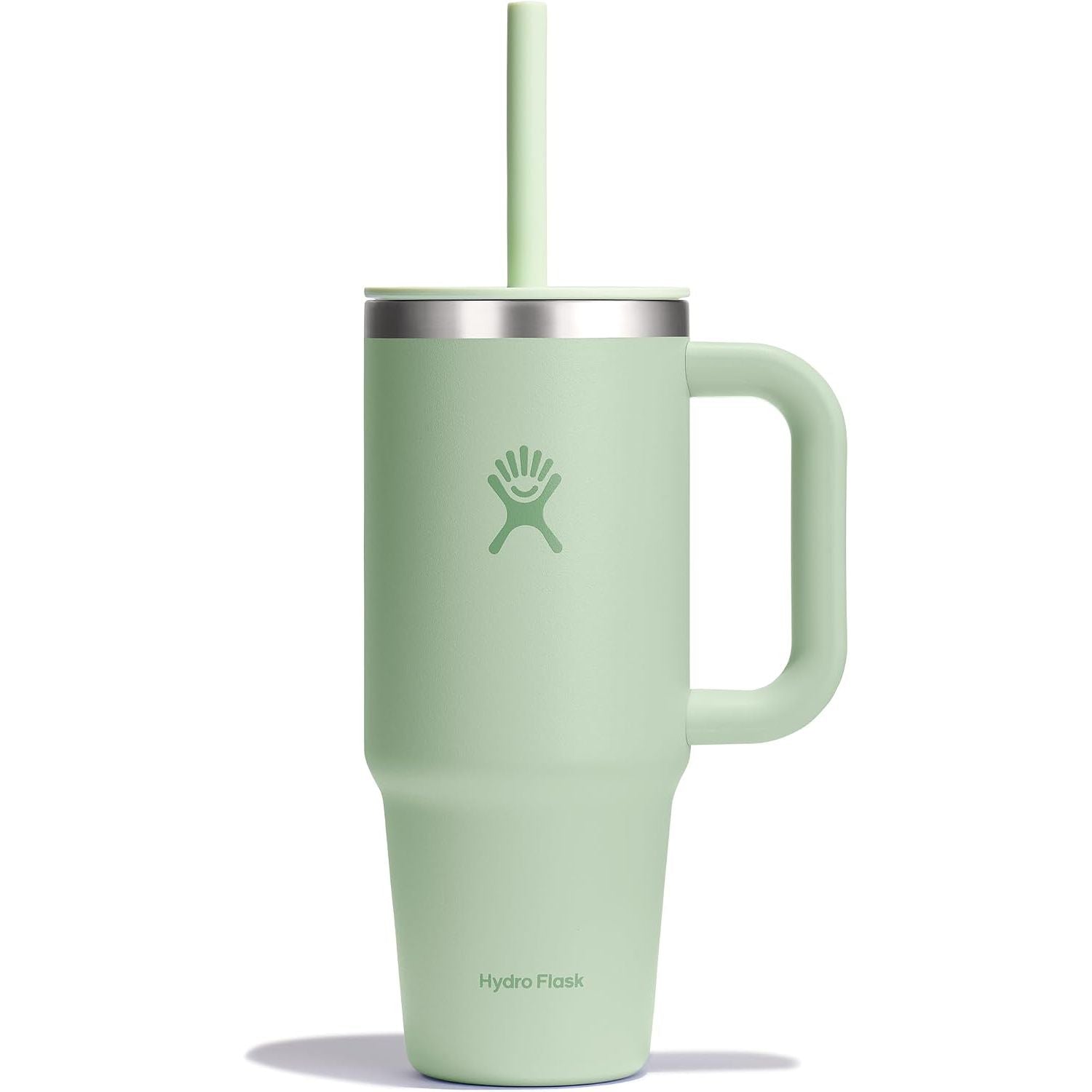 Hydro Flask Travel Tumbler mit Griff, Deckel und Trinkhalm – Isolierter Edelstahl, 40 Oz Trillium