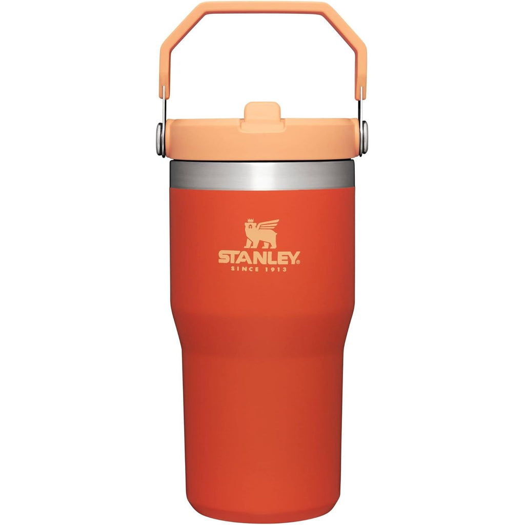 STANLEY IceFlow 2.0 Flip Straw Tumbler mit Griff 887 ml | Drehverschluss und Klappstrohhalm | Auslaufsichere Wasserflasche | Isolierter Edelstahl | BPA-frei | Rose Quarz 2.0