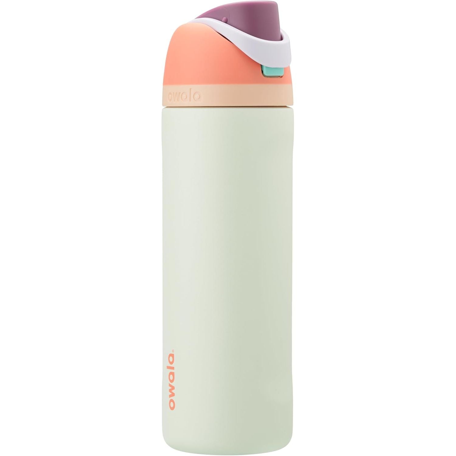 Owala FreeSip Isolierte Edelstahl-Wasserflasche mit Strohhalm für Sport und Reise, BPA-frei, 950 ml, Foggy Tide