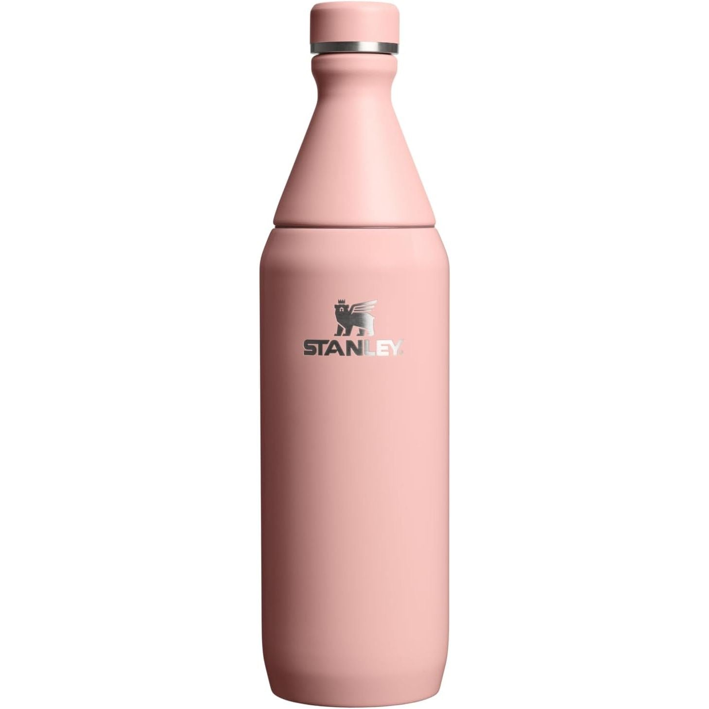 Stanley All Day Slim Bottle 20 oz | Schraubdeckel mit auslaufsicherer Dichtung | Schlankes Design für Reisen und Sport | Isolierter Edelstahl | BPA-frei | Creme