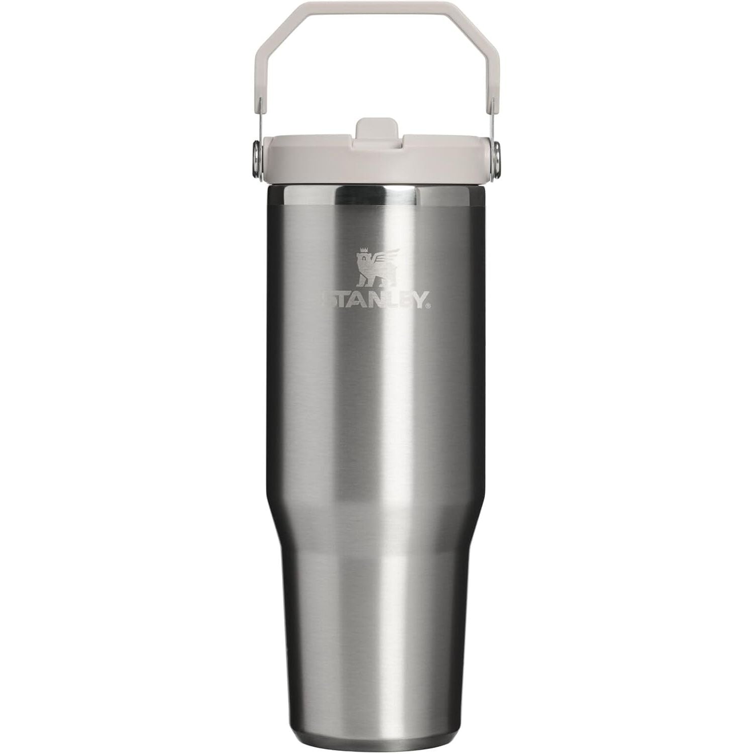 STANLEY IceFlow 2.0 Flip Straw Tumbler mit Griff 887 ml | Drehverschluss und Klappstrohhalm | Auslaufsichere Wasserflasche | Isolierter Edelstahl | BPA-frei | Rose Quarz 2.0