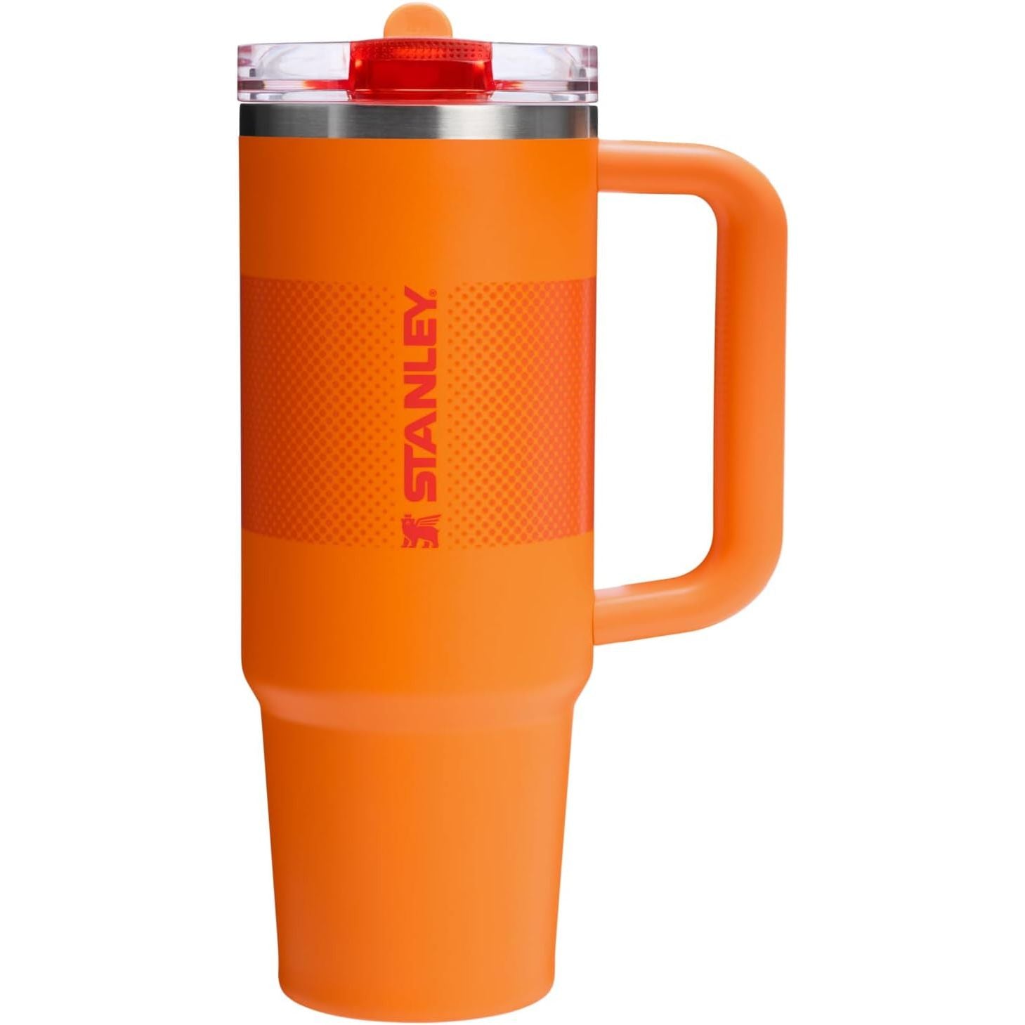 STANLEY Quencher ProTour Flip Straw Tumbler mit auslaufsicherem Deckel 1,2 Liter | Integrierter Strohhalm und Griff | Passt in Becherhalter für Reisen | Isolierter Edelstahlbecher | BPA-frei | Rosenquarz