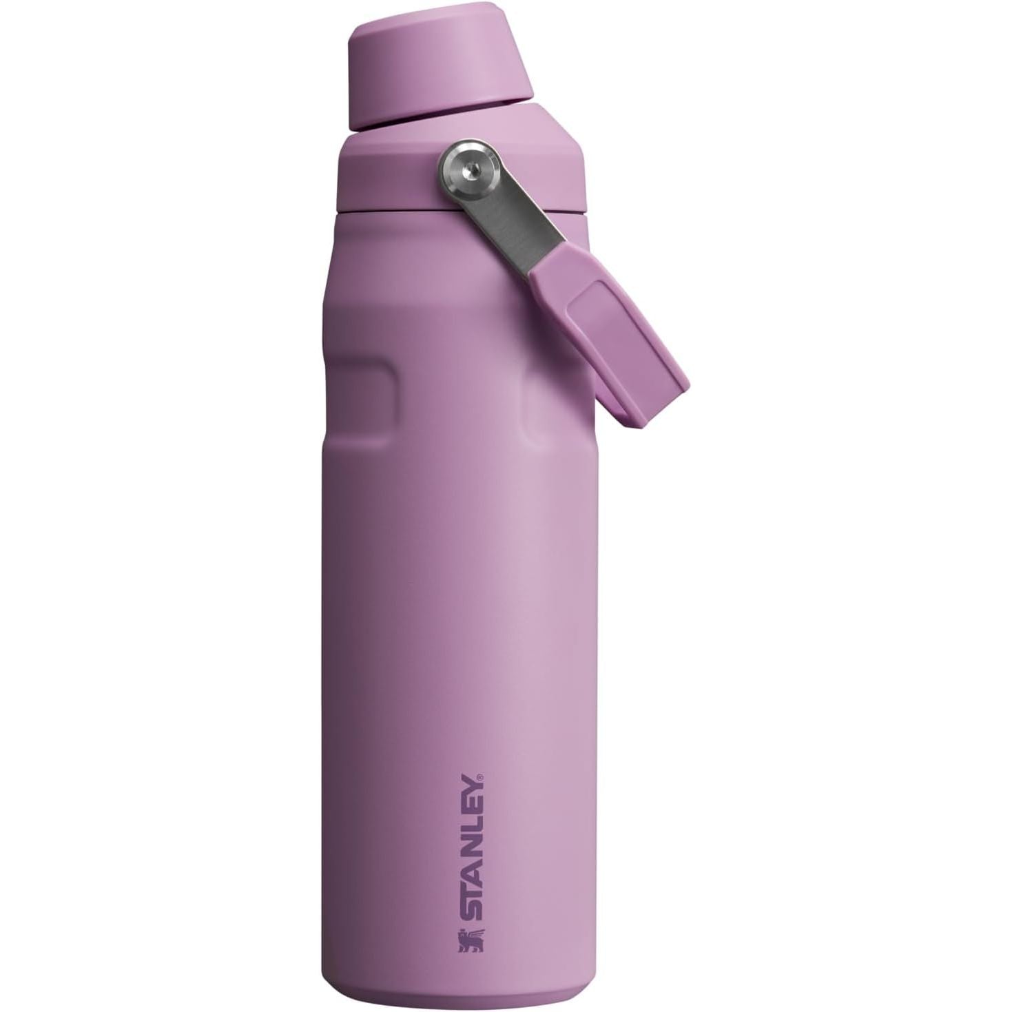 Stanley IceFlow Fast Flow Wasserflasche 709 ml | Abgewinkelter Ausgießerdeckel | Leicht und auslaufsicher für Reisen und Sport | Isolierter Edelstahl | BPA-frei | Rosenquarz