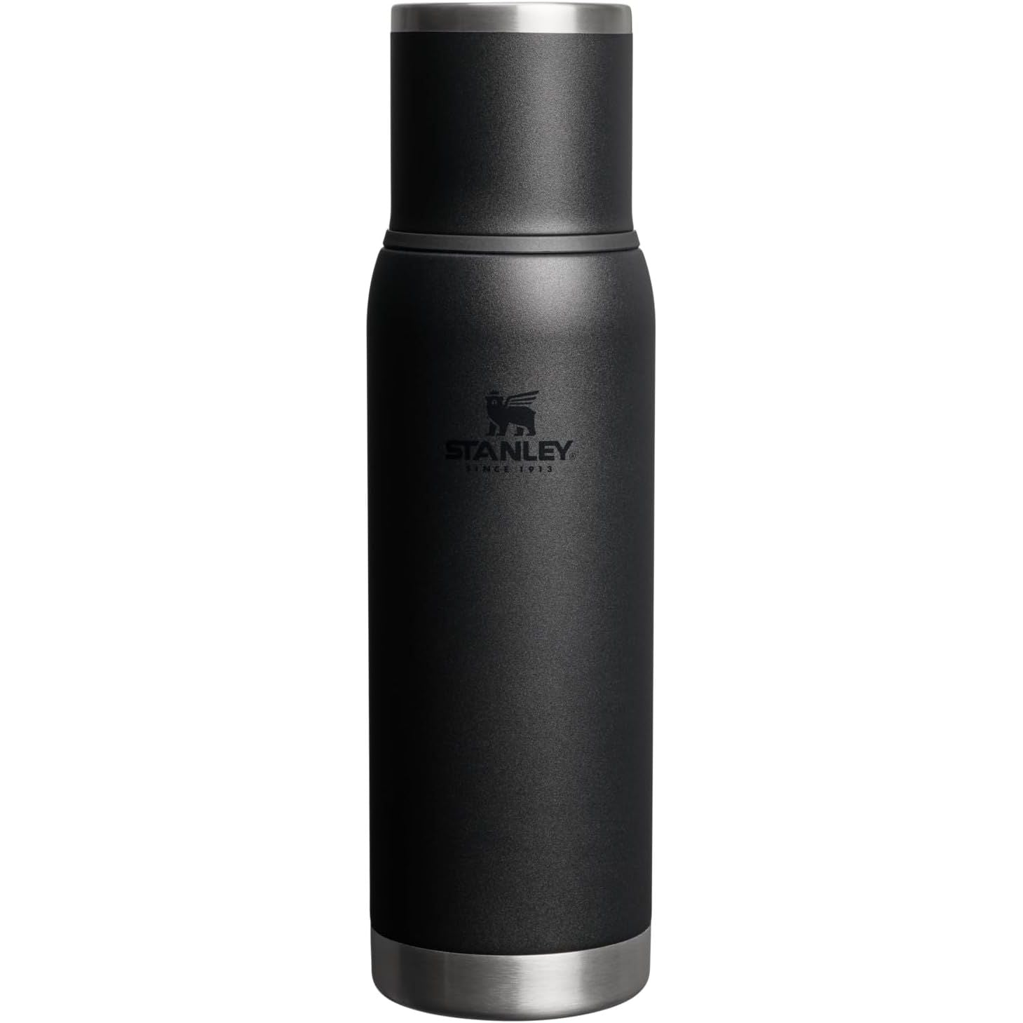 Stanley Adventure-To-Go Vakuumflasche 1,1 l | Weithals mit auslaufsicherem Tassendeckel | Hält Getränke heiß oder kalt | Kompakt für Reisen | Isolierte Edelstahl-Thermflasche | BPA-frei | Spring Green