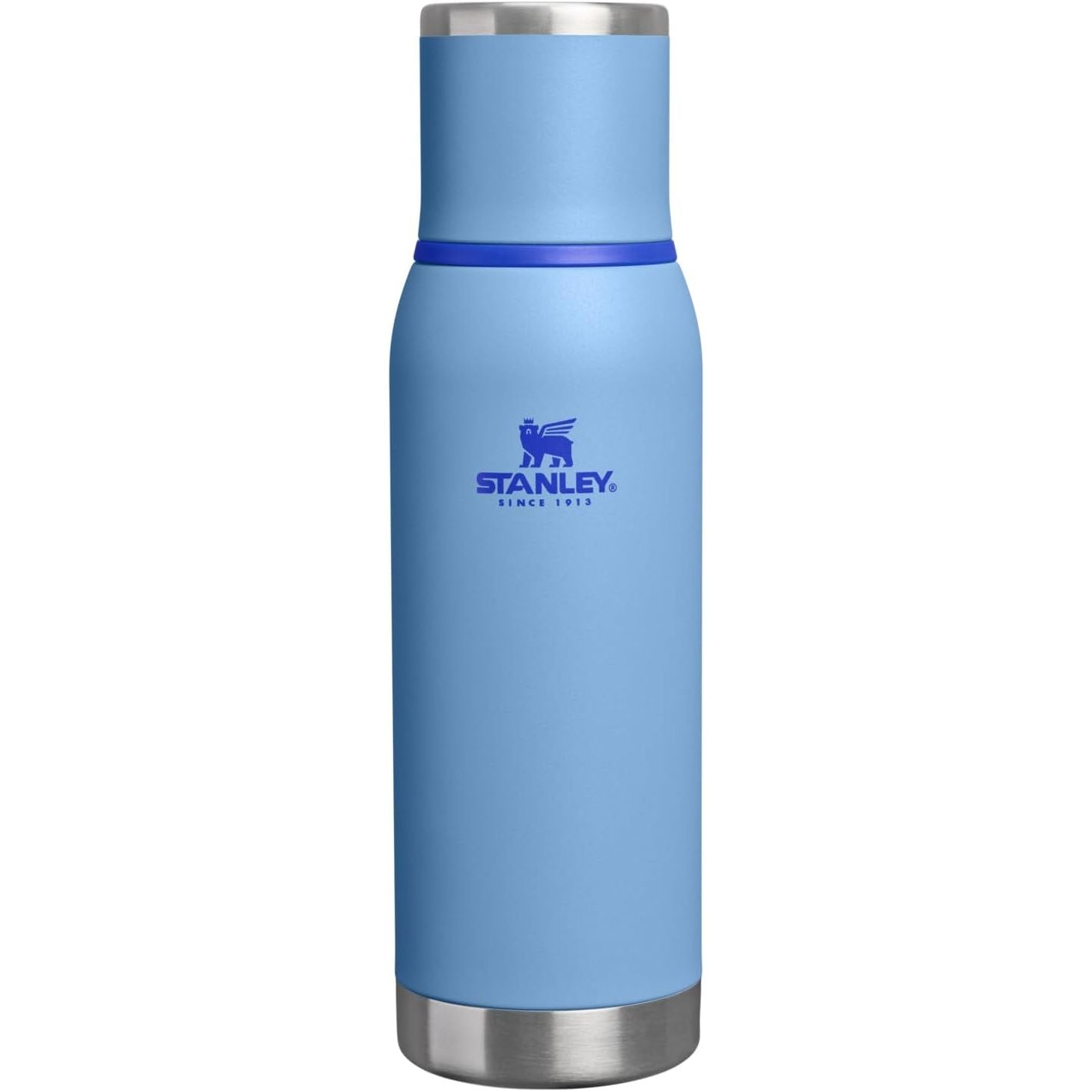 Stanley Adventure-To-Go Vakuumflasche 1,1 l | Weithals mit auslaufsicherem Tassendeckel | Hält Getränke heiß oder kalt | Kompakt für Reisen | Isolierte Edelstahl-Thermflasche | BPA-frei | Spring Green