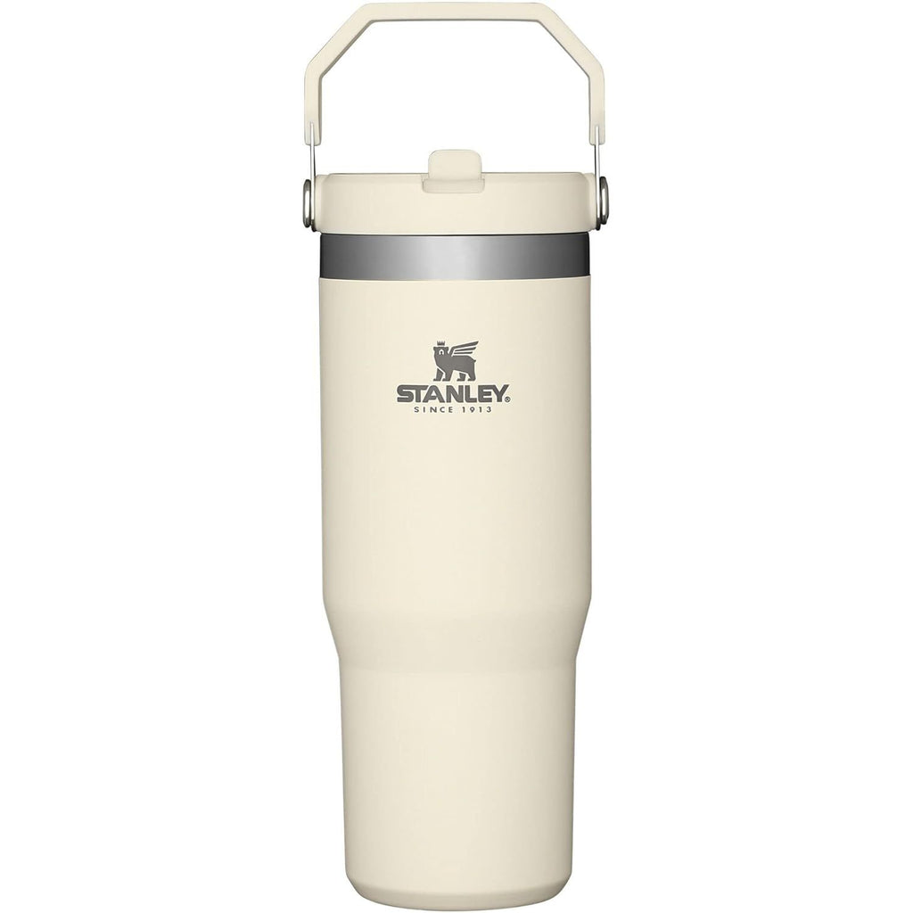 STANLEY IceFlow 2.0 Flip Straw Tumbler mit Griff 887 ml | Drehverschluss und Klappstrohhalm | Auslaufsichere Wasserflasche | Isolierter Edelstahl | BPA-frei | Rose Quarz 2.0