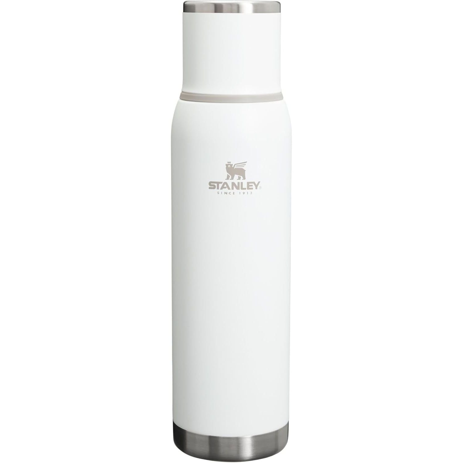 Stanley Adventure-To-Go Vakuumflasche 1,1 l | Weithals mit auslaufsicherem Tassendeckel | Hält Getränke heiß oder kalt | Kompakt für Reisen | Isolierte Edelstahl-Thermflasche | BPA-frei | Spring Green