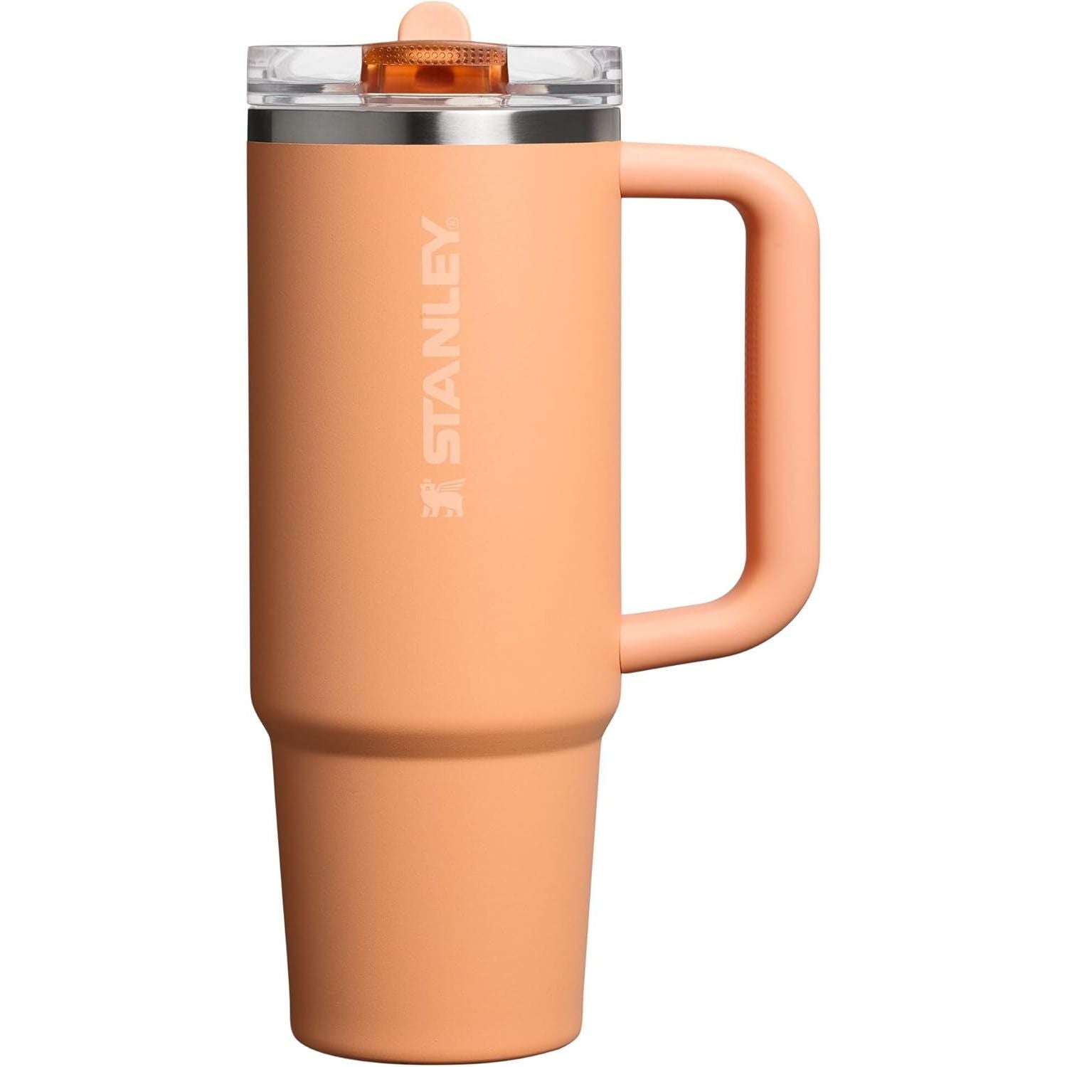 STANLEY Quencher ProTour Flip Straw Tumbler mit auslaufsicherem Deckel 1,2 Liter | Integrierter Strohhalm und Griff | Passt in Becherhalter für Reisen | Isolierter Edelstahlbecher | BPA-frei | Rosenquarz