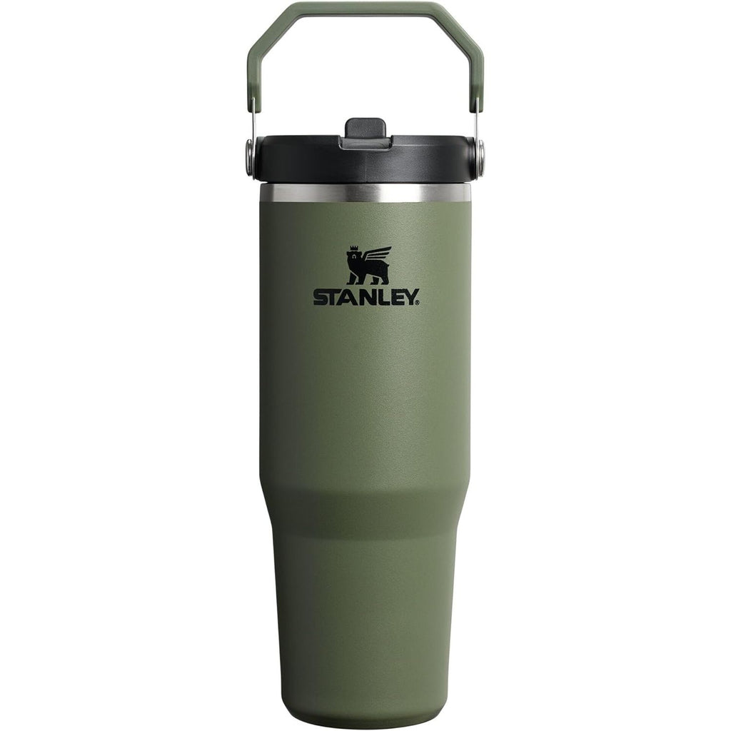 STANLEY IceFlow 2.0 Flip Straw Tumbler mit Griff 887 ml | Drehverschluss und Klappstrohhalm | Auslaufsichere Wasserflasche | Isolierter Edelstahl | BPA-frei | Rose Quarz 2.0