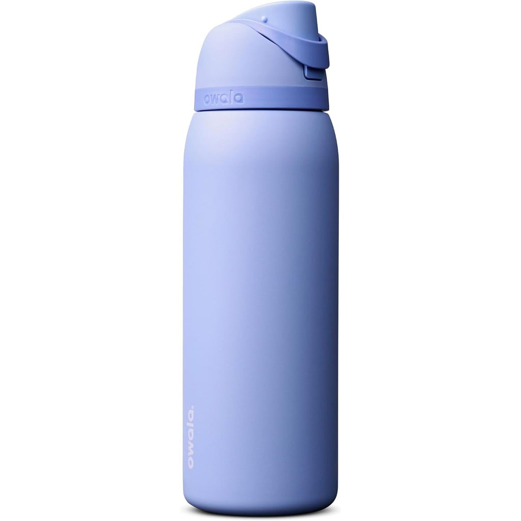 Owala FreeSip Isolierte Edelstahl-Wasserflasche mit Strohhalm für Sport und Reise, BPA-frei, 950 ml, Foggy Tide