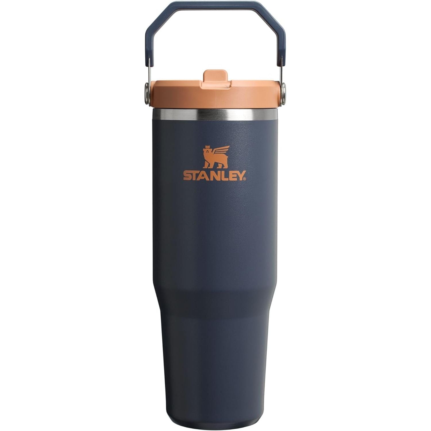 STANLEY IceFlow 2.0 Flip Straw Tumbler mit Griff 887 ml | Drehverschluss und Klappstrohhalm | Auslaufsichere Wasserflasche | Isolierter Edelstahl | BPA-frei | Rose Quarz 2.0