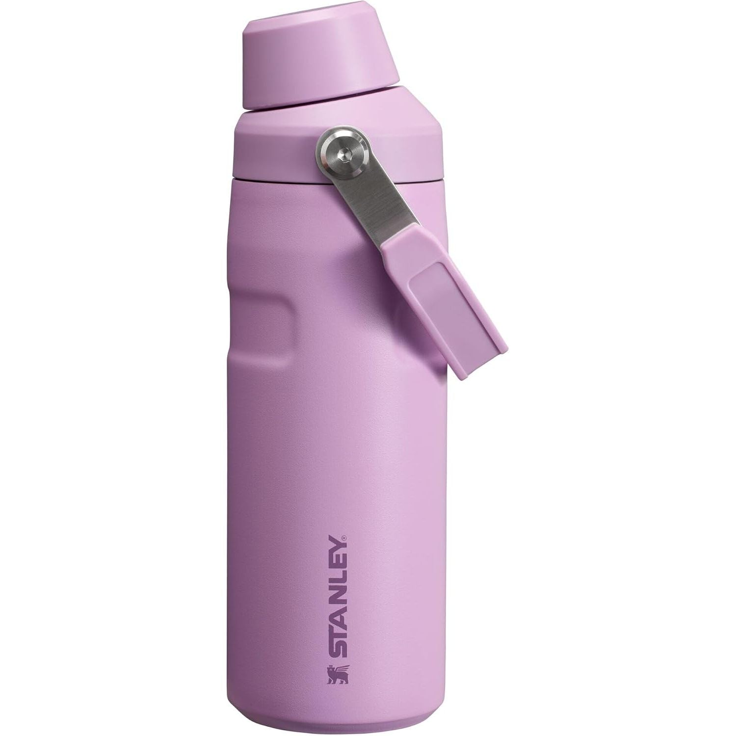Stanley IceFlow Fast Flow Wasserflasche 709 ml | Abgewinkelter Ausgießerdeckel | Leicht und auslaufsicher für Reisen und Sport | Isolierter Edelstahl | BPA-frei | Rosenquarz