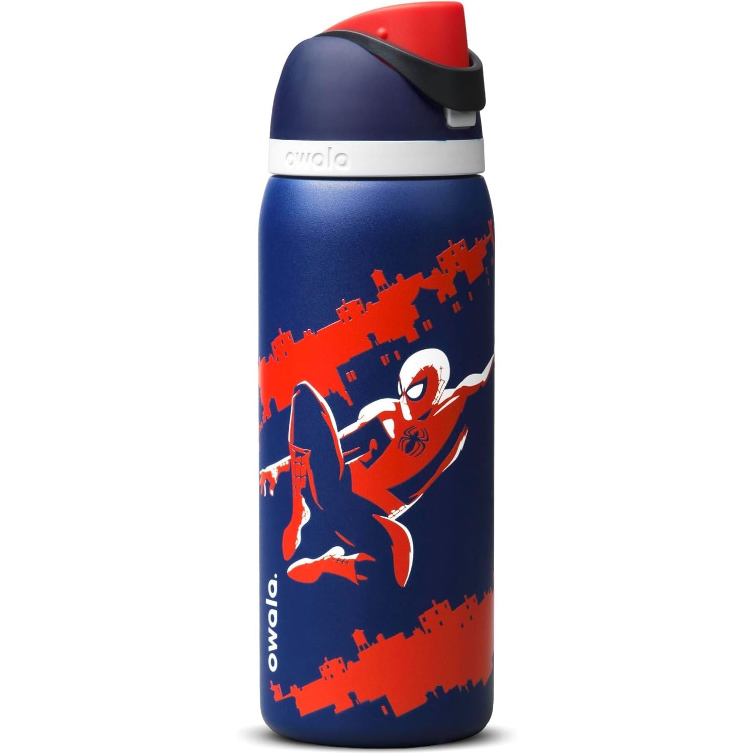 Owala Star Wars FreeSip Isolierte Edelstahl-Wasserflasche mit Strohhalm für Sport, Reisen und Schule, BPA-freie Sportwasserflasche, 946 ml, Darth Vader