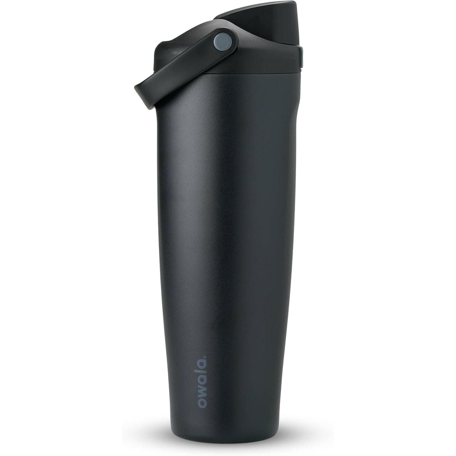 Owala FreeSip Sway Isolierte Edelstahl-Trinkflasche mit Zwei-Wege-Ausguss, integriertem Strohhalm und Eimergriff, für Reisen, Schule und Sport, 1,2 l, BPA-frei, auslaufsicher, Foggy Tide