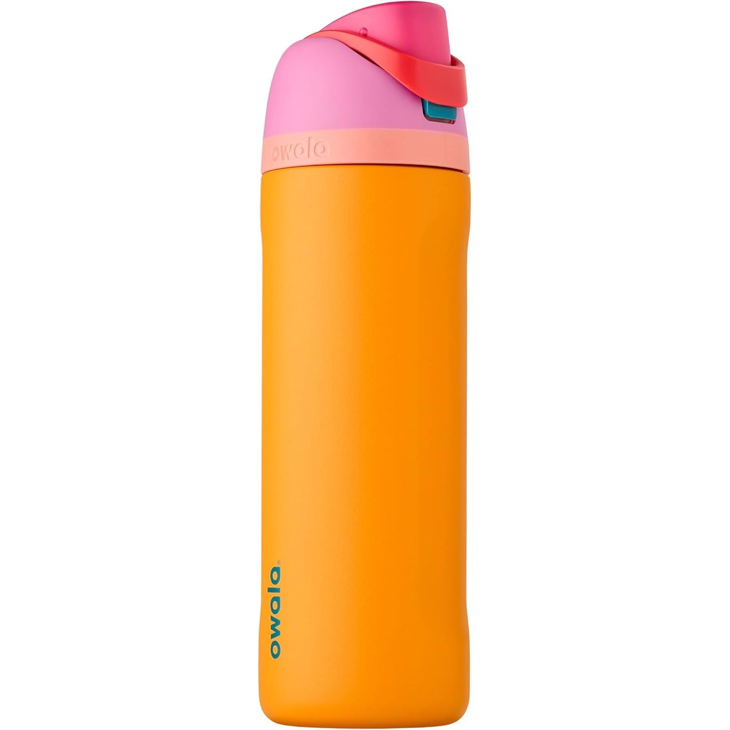 Owala FreeSip Isolierte Edelstahl-Wasserflasche mit Strohhalm für Sport und Reise, BPA-frei, 950 ml, Foggy Tide